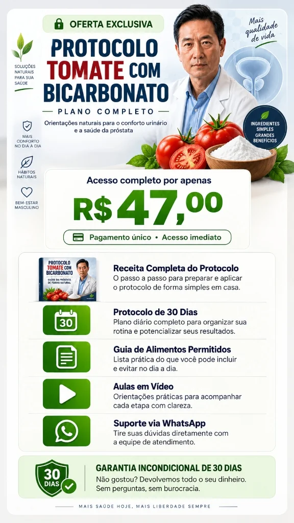 Protocolo Tomate com Bicarbonato - Plano Completo